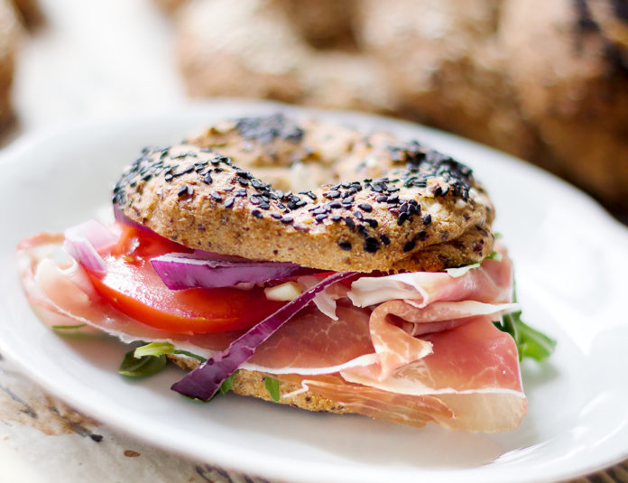 LCHF kanapka bajgiel